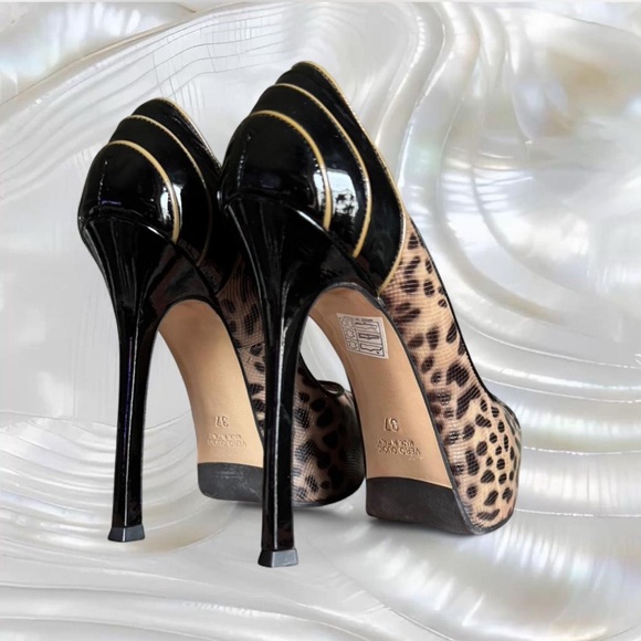 Mara Bini Leather Platform Heels - Picture 5 of 7